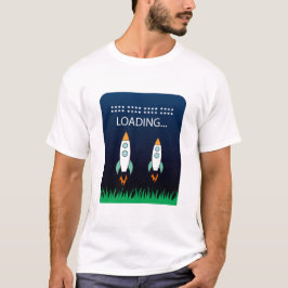 カラフルなSF、ロケット打ち上げの楽しさ Tシャツ