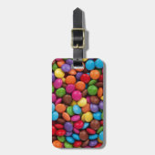 カラフルなskittlesキャンデー ラゲッジタグ (正面縦)