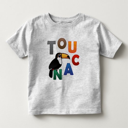カラフルなToucan トドラーTシャツ (正面)