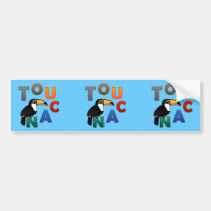 カラフルなToucan バンパーステッカー
