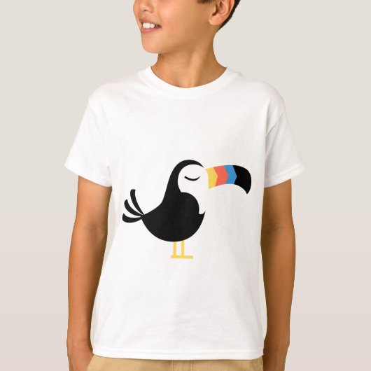 カラフルなToucan Tシャツ (正面)