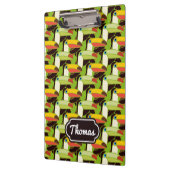 カラフルなToucans |はあなたの名前を加えます クリップボード (左)