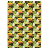 カラフルなToucans |はあなたの名前を加えます クリップボード (裏面)