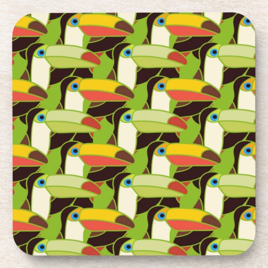 カラフルなToucans コースター (正面)