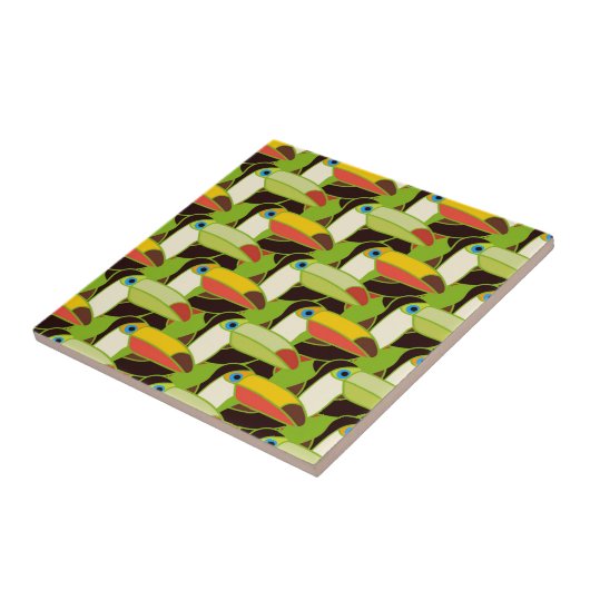 カラフルなToucans タイル (側面)