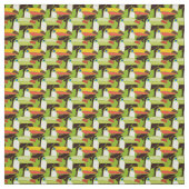 カラフルなToucans ファブリック (見本)