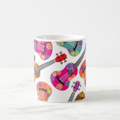 カラフルなUkeleles コーヒーマグカップ (中央)