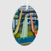 カラフルなWaterslides オーナメント (正面)
