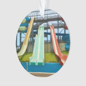 カラフルなWaterslides オーナメント (正面)