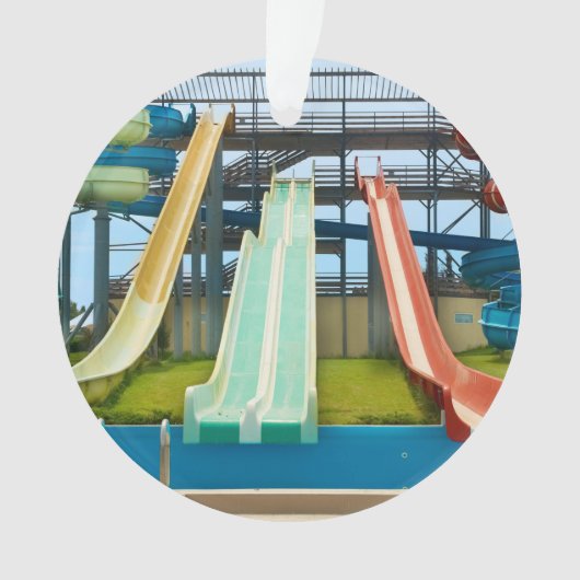 カラフルなWaterslides オーナメント (正面)