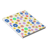 カラフルなY2K小さな花のインディーズパターン ノートパッド (アングル)