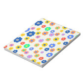 カラフルなY2K小さな花のインディーズパターン ノートパッド (回転)