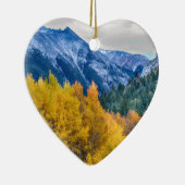 カラフルによって頂点に達されるビュートコロラド州 セラミックオーナメント (右)