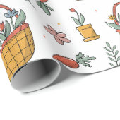 カラフルにんじん花春パター ラッピングペーパー (ロールコーナー)