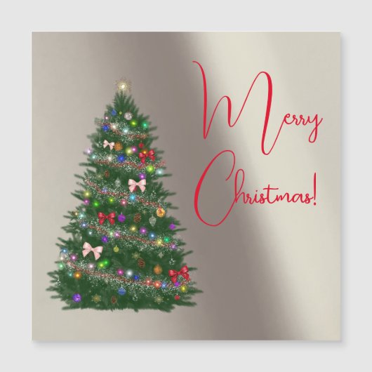 カラフルに飾られたクリスマスツリー (正面)