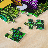 カラフルのきのこのジグソーパズル ジグソーパズル (側面)