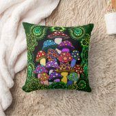 カラフルのきのこの枕 クッション (ブランケット)