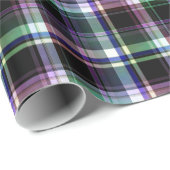 カラフルのエレガントな格子縞は縞で飾ります ラッピングペーパー (ロールコーナー)