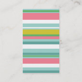 カラフルのストライプでシンプルな名刺 名刺 (裏面)