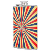カラフルのストライプなパターン フラスク (左)