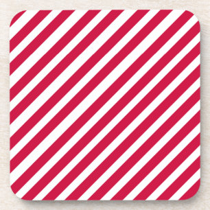 カラフルのストライプのデザインのコースター コースター