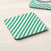 カラフルのストライプのデザインのコースター コースター (左側)