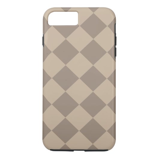 カラフルのチェッカー-挨りだらけベージュ色 Case-Mate iPhoneケース (裏面)