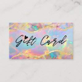 カラフルのテクスチャのギフト証明書 名刺