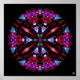 カラフルの丸い物 – パターンpareidolia ポスター