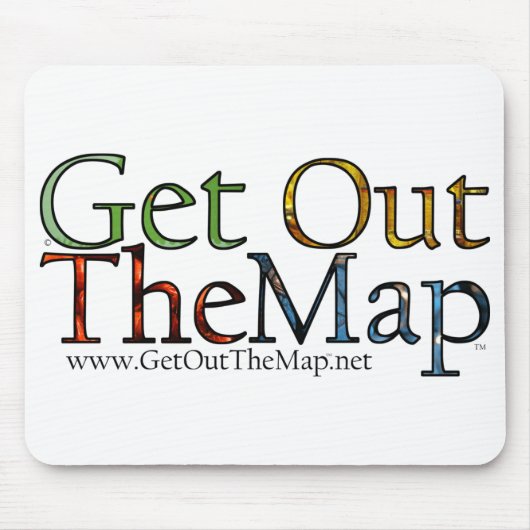 カラフルの単語のmousepad マウスパッド (正面)