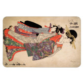 カラフルの女性 マグネット (横)