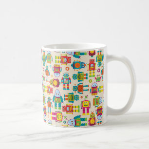 カラフルの子供のロボット コーヒーマグカップ