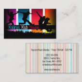 カラフルの子供の託児所のベビーシッターをする名刺 名刺 (正面/裏面)