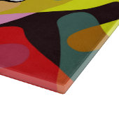 カラフルの形の抽象デザイン カッティングボード (角)