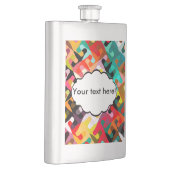 カラフルの形の抽象デザイン フラスク (右)