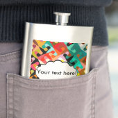 カラフルの形の抽象デザイン フラスク (インサイチュ)