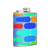 カラフルの形の抽象デザイン フラスク (右)