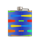 カラフルの形の抽象デザイン フラスク (裏面)