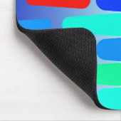 カラフルの形の抽象デザイン マウスパッド (コーナー)