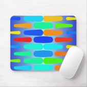 カラフルの形の抽象デザイン マウスパッド (マウス)