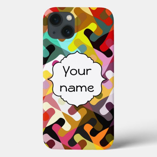 カラフルの形の抽象デザイン Case-Mate iPhoneケース (裏面)