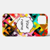 カラフルの形の抽象デザイン Case-Mate iPhoneケース (裏面 (横))