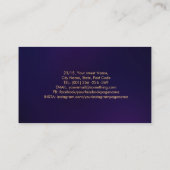 カラフルの手救済ハートツリーモザイク 名刺 (裏面)