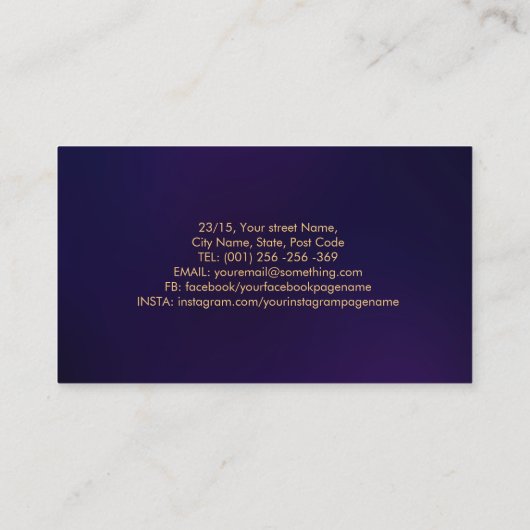 カラフルの手救済ハートツリーモザイク 名刺 (裏面)