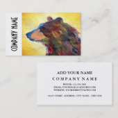 カラフルの抽象芸術くまの芸術 名刺 (正面/裏面)