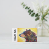 カラフルの抽象芸術くまの芸術 名刺 (スタンド正面)