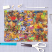 カラフルの抽象芸術のペンキの（ばちゃばちゃ）跳ねるの芸術 薄葉紙 (クラフト)