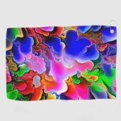 カラフルの抽象芸術 ゴルフタオル (横)