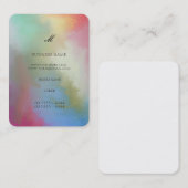 カラフルの抽象芸術 名刺 (正面/裏面)