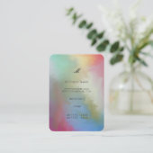 カラフルの抽象芸術 名刺 (スタンド正面)